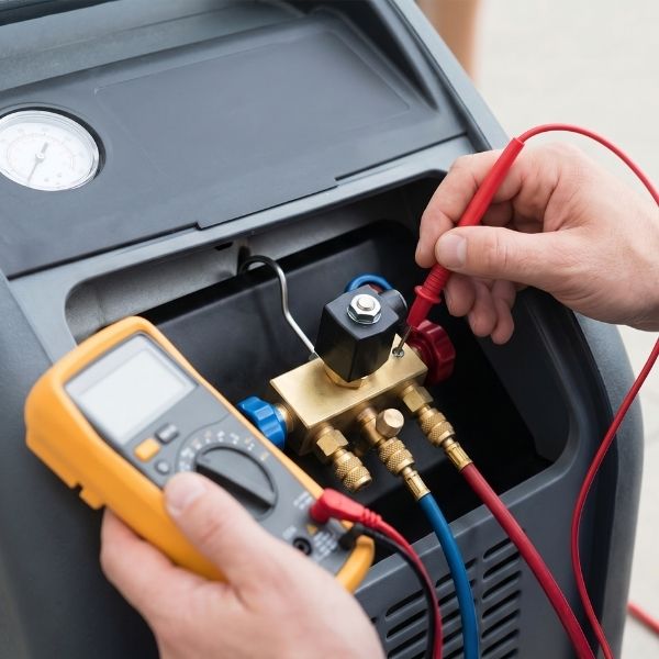 AC recovery machine components